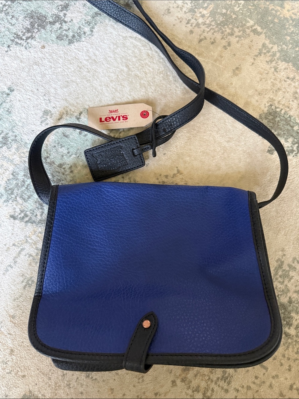Levi's Blue and Black Crossbody Shoulder Bag, NWT